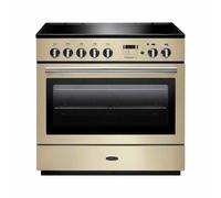 Rangemaster Professional Plus FX PROP90FXEICR 90cm Wide Cream Induction Freestanding Range Cooker - Chrome Trim