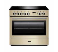 Rangemaster Professional Plus FX PROP90FXEICR/C 90cm Electric Range Cooker with Induction Hob - Cream - A Rated, Cream