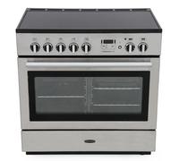 Rangemaster Professional Plus FX 90cm Electric Range Cooker with Induction Hob - Stainless Steel