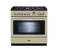 Rangemaster Professional Plus FXP PROP90FXPDFFCR 90cm Wide Cooker Cream Dual Fuel Range - Chrome Trim