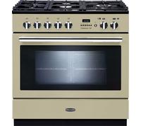 Rangemaster Professional Plus FXP PROP90FXPDFFCR/C 90cm Dual Fuel Range Cooker - Cream - A Rated, Cream