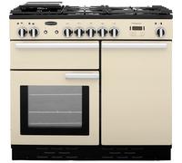 Rangemaster Professional Plus PROP100DFFCR/C 100cm Dual Fuel Range Cooker with Gas Hob - Cream - A/A Rated, Cream