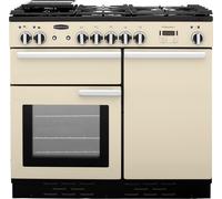 Rangemaster Professional Plus PROP100DFFCR/C 100cm Dual Fuel Range Cooker with Gas Hob - Cream - A/A Rated, Cream