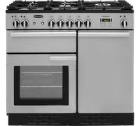 Rangemaster Professional Plus PROP100DFFSS/C 100cm Dual Fuel Range Cooker with Gas Hob - Stainless Steel - A/A Rated, Stainless Steel