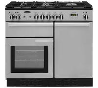 Rangemaster Professional Plus PROP100DFFSS/C 100cm Dual Fuel Range Cooker with Gas Hob - Stainless Steel - A/A Rated, Stainless Steel