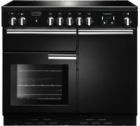 Rangemaster Professional Plus PROP100ECBL/C Ceramic Black / Chrome 100cm Ceramic Range Cooker A