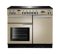 Rangemaster Professional Plus PROP100ECCR/C 100cm Wide Cream Ceramic Freestanding Range Cooker - Chrome Trim