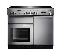 Rangemaster Professional Plus PROP100ECSS/C 100cm Wide Stainless Steel Ceramic Freestanding Range Cooker - Chrome Trim