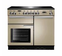 Rangemaster Professional Plus PROP100EICR 100cm Wide Cream Induction Freestanding Range Cooker - Chrome Trim
