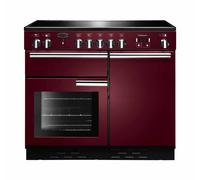 Rangemaster Professional Plus PROP100EICY 100cm Wide Cranberry Induction Freestanding Range Cooker - Chrome Trim