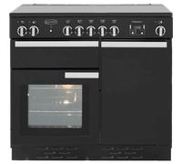 Rangemaster Professional Plus PROP100EIGB/C 100cm wide Electric Range Cooker with Induction Hob - Black - A/A Rated, Black