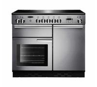 Rangemaster Professional Plus PROP100EISS 100cm Wide Stainless Steel Induction Freestanding Range Cooker - Chrome Trim