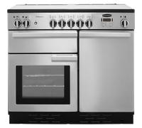 Rangemaster Professional Plus PROP100EISS/C 100cm wide Electric Range Cooker with Induction Hob - Stainless Steel - A/A Rated, Stainless Steel