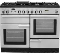 Rangemaster Professional Plus PROP110DFFSS/C 110cm Dual Fuel Range Cooker with Gas Hob - Stainless Steel - A/A Rated, Stainless Steel