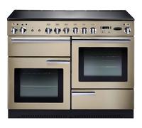 Rangemaster Professional Plus PROP110ECCR/C 110cm Electric Range Cooker with Ceramic Hob - Cream / Chrome - A/A Rated, Cream