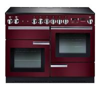 Rangemaster PROP110ECCY/C Professional Plus Electric Ceramic 110 Range Cooker Cranberry Chrome
