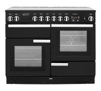Rangemaster Professional Plus PROP110ECGB/C 110cm Electric Range Cooker with Ceramic Hob - Black / Chrome - A/A Rated, Black