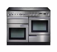 Rangemaster Professional Plus PROP110ECSS 110cm Wide Stainless Steel Ceramic Freestanding Range Cooker - Chrome Trim