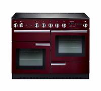 Rangemaster Professional Plus PROP110EICY 110cm Wide Cranberry Induction Freestanding Range Cooker - Chrome Trim