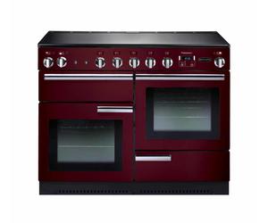 Rangemaster Professional Plus PROP110EICY 110cm Wide Cranberry Induction Freestanding Range Cooker - Chrome Trim