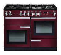 Rangemaster Professional Plus PROP110NGFCY/C 110cm wide Gas Range Cooker - Cranberry / Chrome - A+/A+ Rated