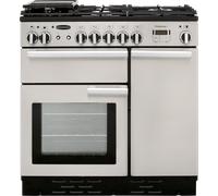 Rangemaster Professional Plus PROP90DFFSS/C 90cm wide Dual Fuel Range Cooker with Gas Hob - Stainless Steel - A/A Rated, Stainless Steel