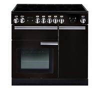 Rangemaster Professional Plus PROP90EIGB/C 90cm wide Electric Range Cooker with Induction Hob - Black - A/A Rated, Black