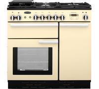Rangemaster PROP90NGFCR/C Professional Plus Cream with Chrome Trim 90cm Gas Range Cooker - A Rated - 91920