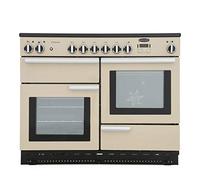 Rangemaster Professional Plus PROP110ECCR/C 110cm Electric Range Cooker with Ceramic Hob - Cream / Chrome - A/A Rated, Cream