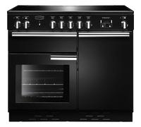 Rangemaster Professional Plus PROP100EIGB/C 100cm wide Electric Range Cooker with Induction Hob - Black - A/A Rated, Black
