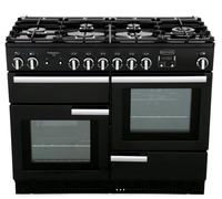Rangemaster Professional Plus PROP110DFFGB/C 110cm Dual Fuel Range Cooker - Black/Chrome