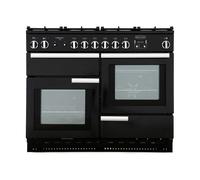 Rangemaster Professional Plus PROP110DFFGB/C 110cm Dual Fuel Range Cooker - Black/Chrome