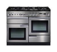 Rangemaster Prop110Dffss/c Freestanding Electric Range Cooker With Gas Hob - Stainless Steel Effect