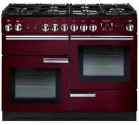 Rangemaster PROP110NGFCY/C Professional Plus Gas 110 Range Cooker Cranberry Chrome