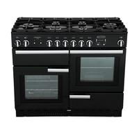Rangemaster PROP110NGFGB/C Professional Plus Black / Chrome 110cm Gas Range Cooker 91980 A
