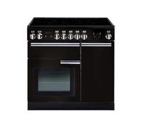 Rangemaster Professional Plus PROP90ECGB/C 90cm Electric Range Cooker with Ceramic Hob - Black - A/A Rated, Black