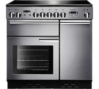 Rangemaster Professional Plus PROP90EISS/C 90cm Electric Range Cooker with Induction Hob - Stainless Steel - A/A Rated, Stainless Steel