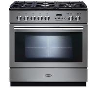 Rangemaster PROP90FXPDFFSS/C Professional Plus FXP Stainless Steel / Chrome 90cm Dual Fuel Range Cooker A