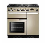 Rangemaster PROP90NGFCR/C Professional Plus Cream with Chrome Trim 90cm Gas Range Cooker - A Rated - 91920