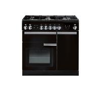 Rangemaster PROP90NGFGBC Professional Plus 90cm Gas Range Cooker - Black