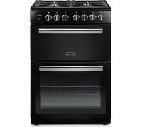 Rangemaster Professional Plus 60 60cm Dual Fuel Cooker - Black/Chrome - A/A Rated