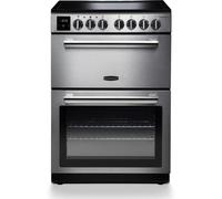 Rangemaster Professional Plus 60 PROPL60EISS/C 60cm Wide Double Oven Electric Cooker with Induction Hob - Stainless Steel / Chrome - A/A Rated, Stainless Steel