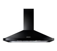Rangemaster RHDC90BL/C - Black/Chrome 90cm Chimney Extractor - 480m³/h - B Energy