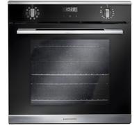 Rangemaster RMB6010BL/SS - Black Glass/Stainless Steel Single Oven - 69L - A Rated