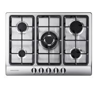Rangemaster RMB70HPNGSS 70cm 5 Gas Burner Gas Hob - Stainless Steel