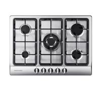 Rangemaster RMB70HPNGSS 70cm 5 Gas Burner Gas Hob - Stainless Steel