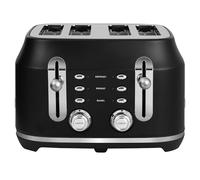 Rangemaster Classic 4 Slice Toaster Matt Black Wide Slots & Variable Browning