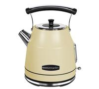 Rangemaster RMCLDK201CM Cream Cordless Electric 1.7L 3kW Classic Kettle with Quick & Quiet Boil, Boil Dry Protection & 3 Year Guarantee