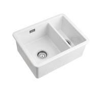 1.5 Bowl Undermount and Inset White Ceramic Kitchen Sink - Rangemaster Rustique