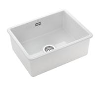 Rangemaster Rustique Kitchen Sink Single Bowl Rectangular Ceramic Strainer Waste
